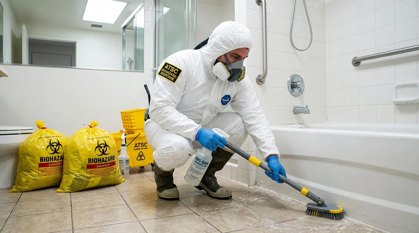 Decontamination equipment deployed for Blood Cleanup in Morrisville